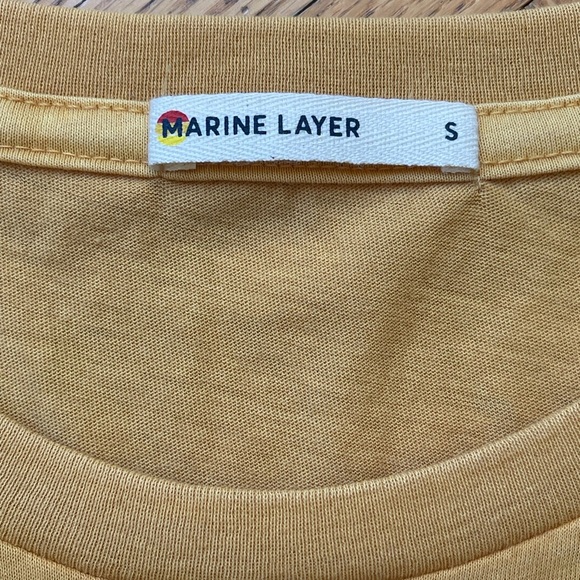 Marine Layer Women’s Short Sleeve Tee Shirt With Pocket Size Small NWOT - Picture 3 of 9